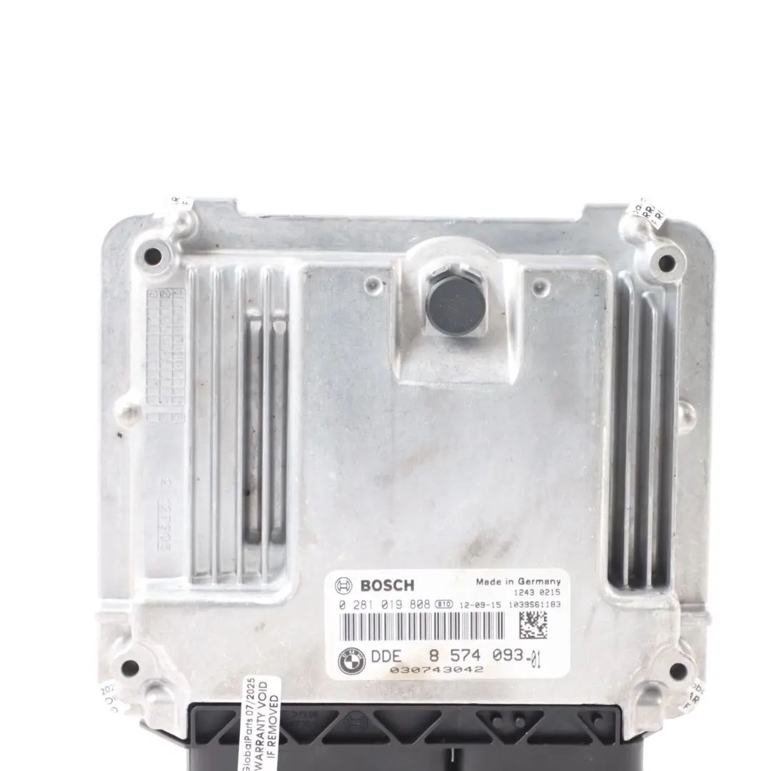 BMW F10 F30 320D 520D 163HP Control Del Motor N47N ECU DDE Automático - SKU 8574093-5 - Número de pieza 8574093