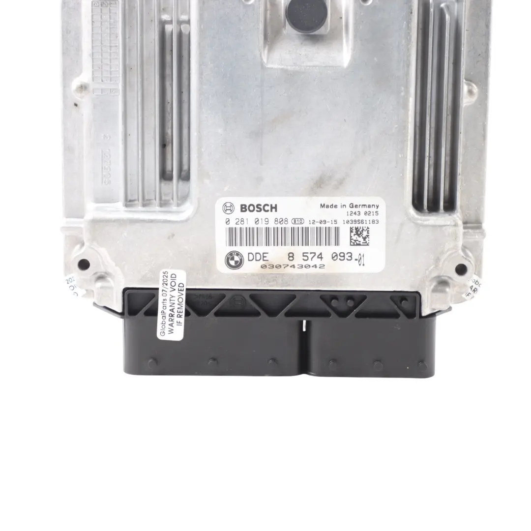 BMW F10 F30 320d 520d 163HP Engine Control N47N ECU DDE Automatic - SKU 8574093-5 - Part number 8574093