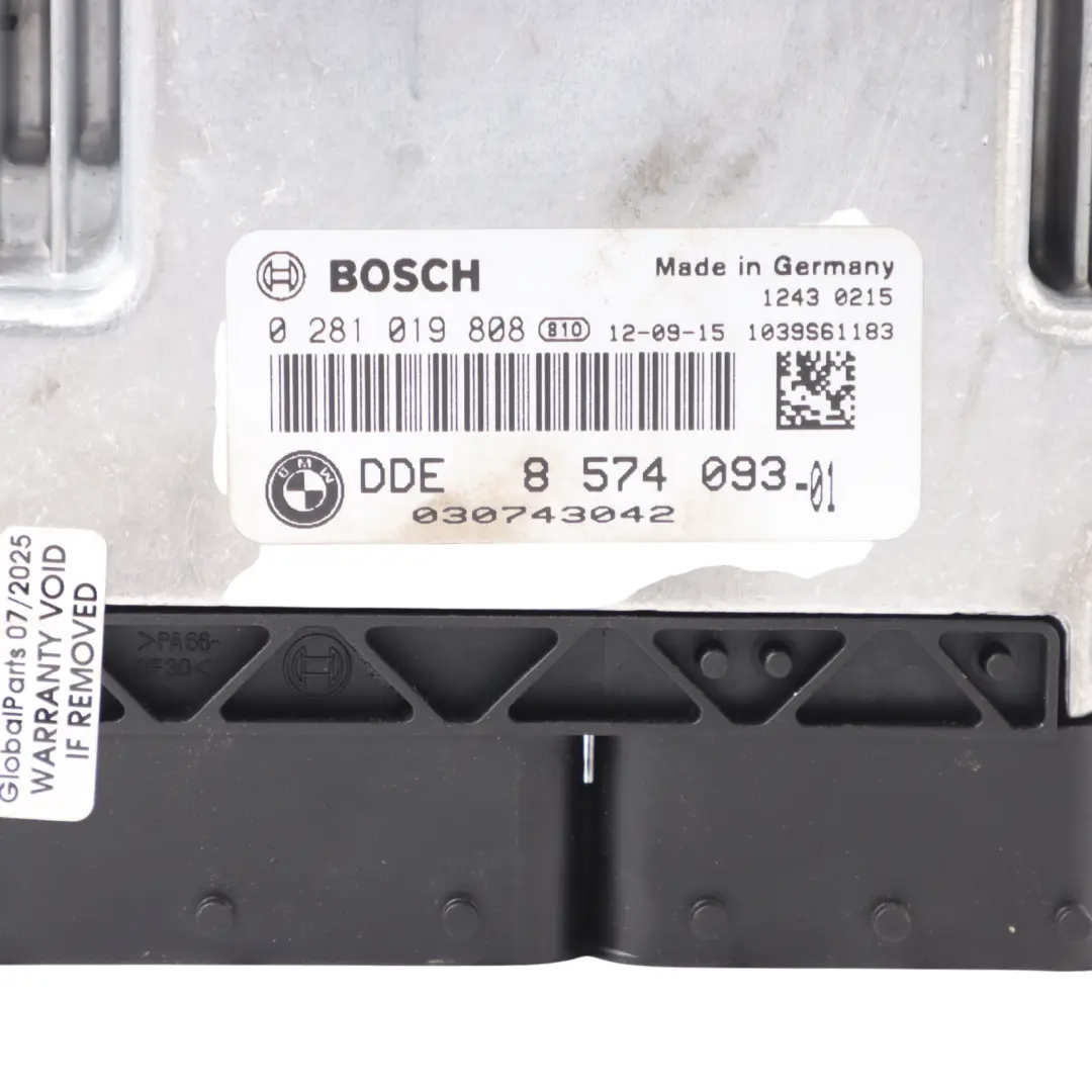 Calculateur N47N DDE Boîte Automatique pour BMW F10 F30 320D 520D 163 à propos du numéro de pièce 8574093 BMW F10 F30 320D 520D 163 Calculateur N47N DDE Boîte Automatique - SKU 8574093-5 - Numéro de pièce 8574093