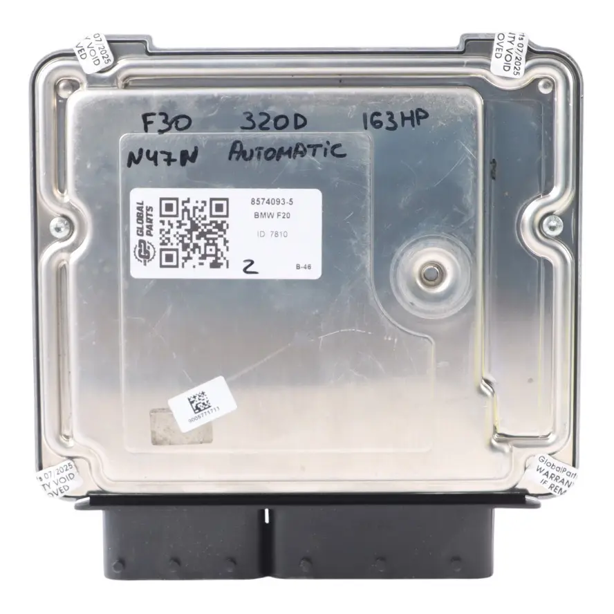 Calculateur N47N DDE Boîte Automatique pour BMW F10 F30 320D 520D 163 à propos du numéro de pièce 8574093 BMW F10 F30 320D 520D 163 Calculateur N47N DDE Boîte Automatique - SKU 8574093-5 - Numéro de pièce 8574093