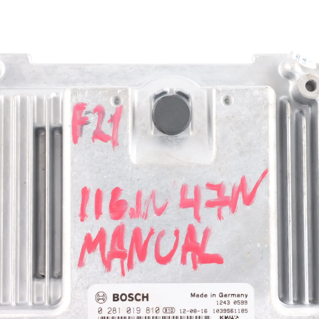 116HP N47 Diesel Engine Control ECU Manual to BMW F20 F21 F30 F31 116d 316d with Part number 8574095 BMW F20 F21 F30 F31 116d 316d 116HP N47 Diesel Engine Control ECU Manual - SKU 8574095-7 - Part number 8574095