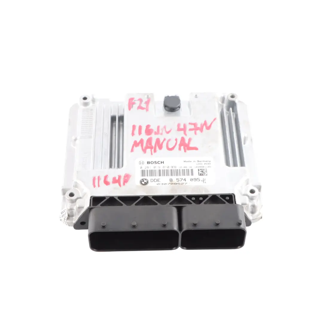 BMW F20 F21 F30 F31 116d 316d 116HP N47 Diesel Engine Control ECU Manual - SKU 8574095-7 - Part number 8574095