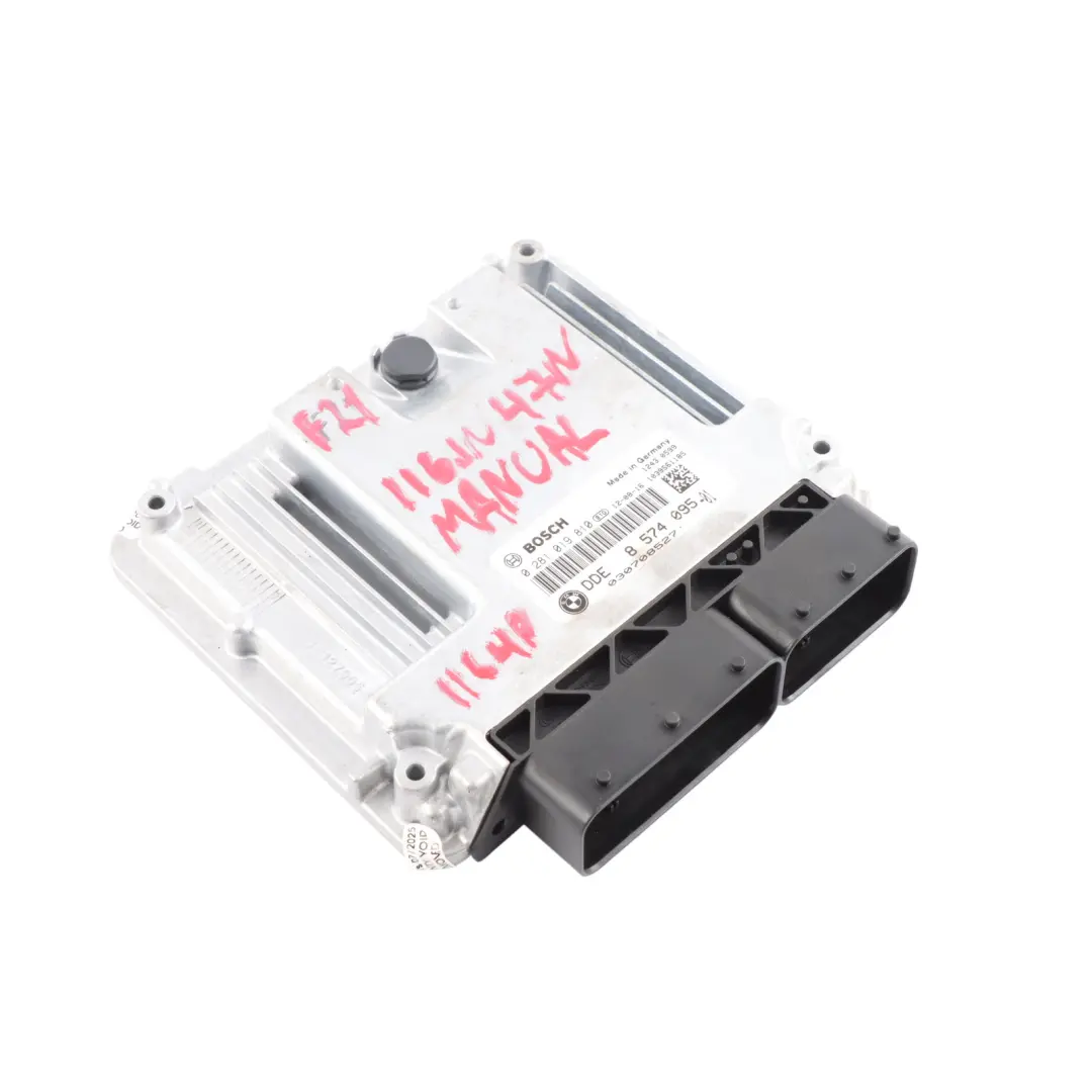 BMW F20 F21 F30 F31 116d 316d 116HP N47 Diesel Engine Control ECU Manual - SKU 8574095-7 - Part number 8574095