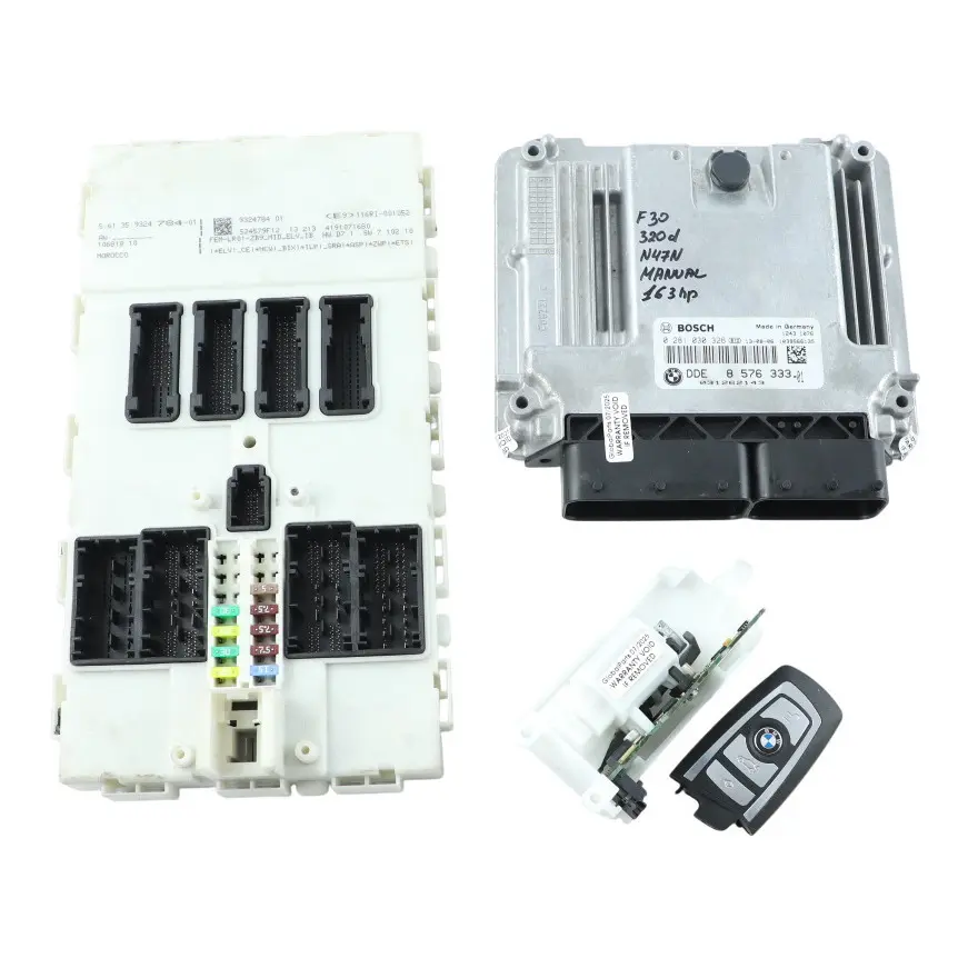 N47N 163HP Engine ECU Kit DDE Lock FEM Key Manual to BMW F20 F30 120d 320d with Part number 8576333 BMW F20 F30 120d 320d N47N 163HP Engine ECU Kit DDE Lock FEM Key Manual - SKU 8576333-6 - Part number 8576333