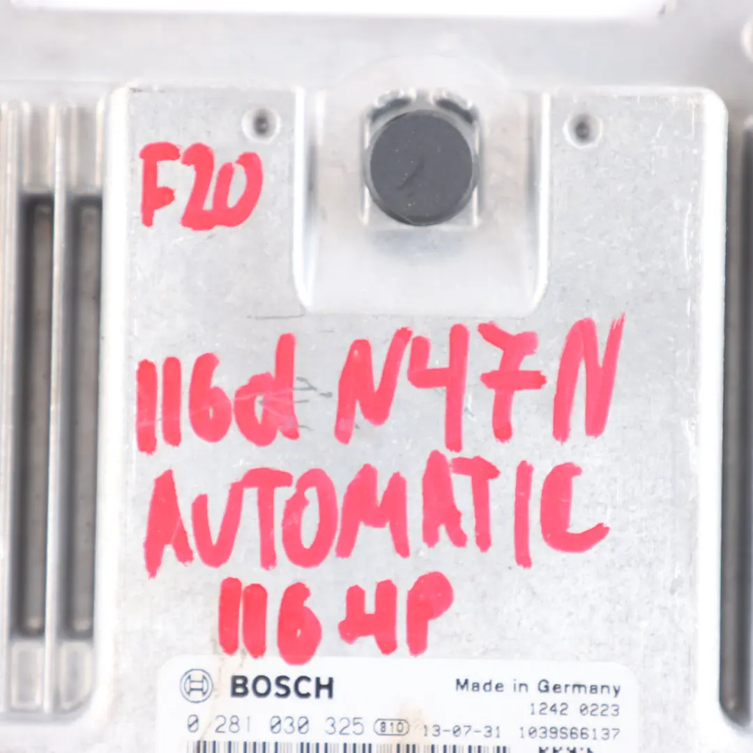 BMW F20 F30 F31 116d 316d 116HP N47 Engine Control ECU DDE Automatic - SKU 8576341-11 - Part number 8576341