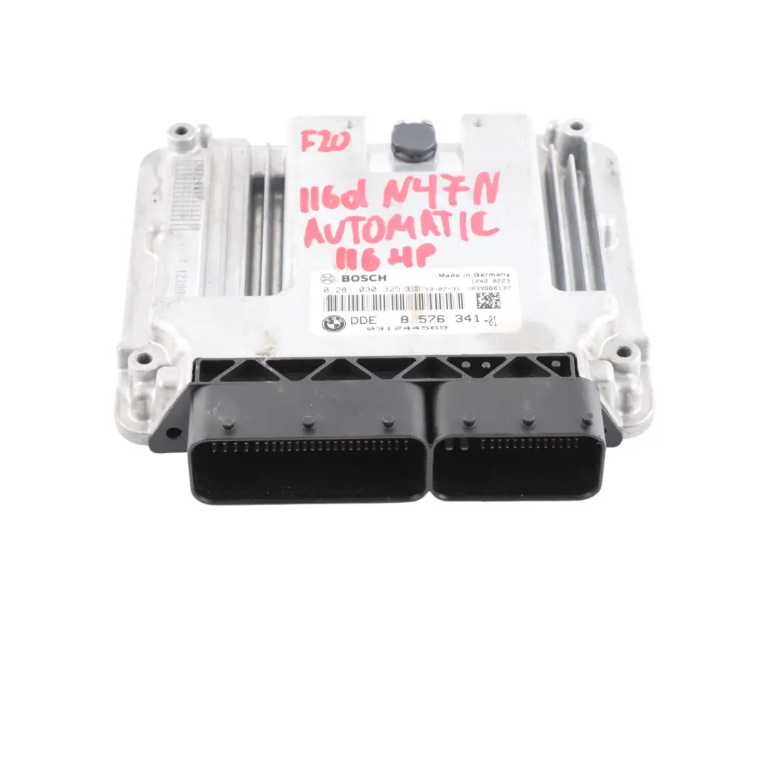 BMW F20 F30 F31 116d 316d 116HP N47 Engine Control ECU DDE Automatic - SKU 8576341-11 - Part number 8576341