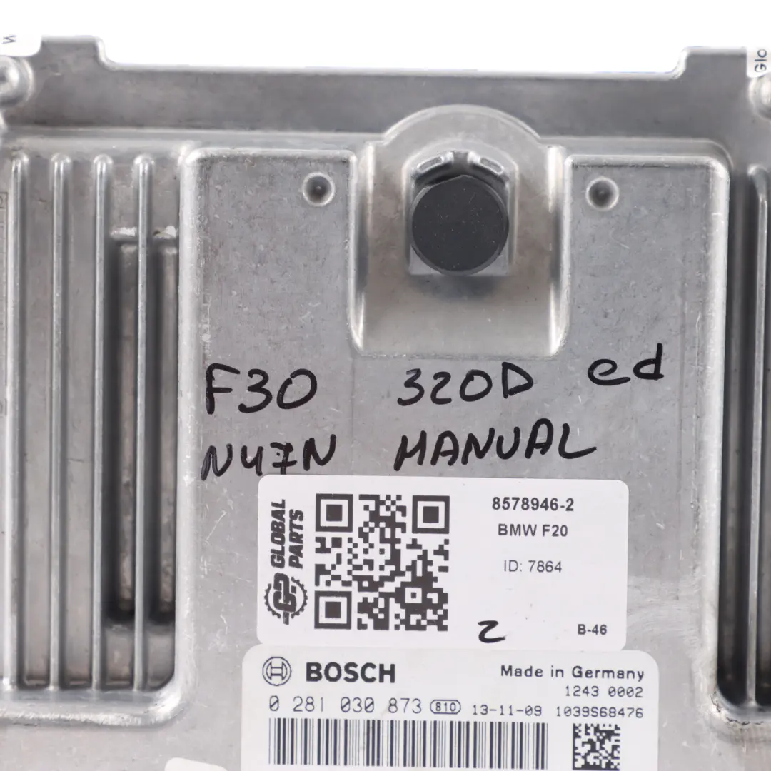 BMW F20 F30 F32 120d 320d 420d N47N 163HP Engine Module ECU DDE 8578946 Manual - SKU 8578946-2 - Part number 8586534