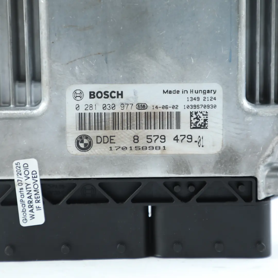 BMW F20 F21 F30 F31 116d 316d N47N 116HP ECU Kit DDE Key + FEM Manual - SKU 8579479-5 - Part number 8579479
