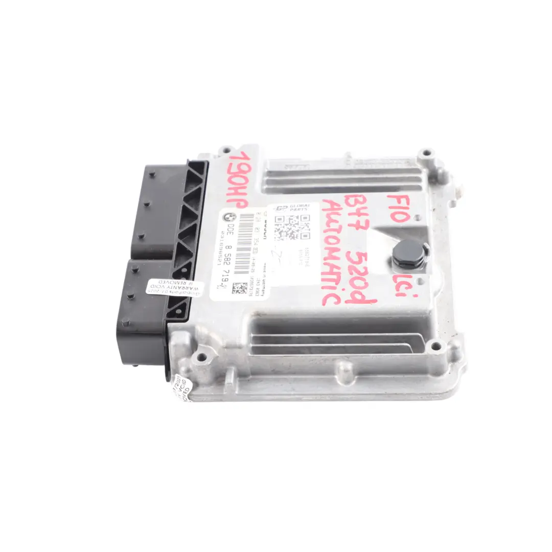 B47 190HP Engine Control Unit ECU DDE 8582719 Automatic to BMW F10 F11 LCI 520d with Part number 8473185 BMW F10 F11 LCI 520d B47 190HP Engine Control Unit ECU DDE 8582719 Automatic - SKU 8582719-6 - Part number 8473185