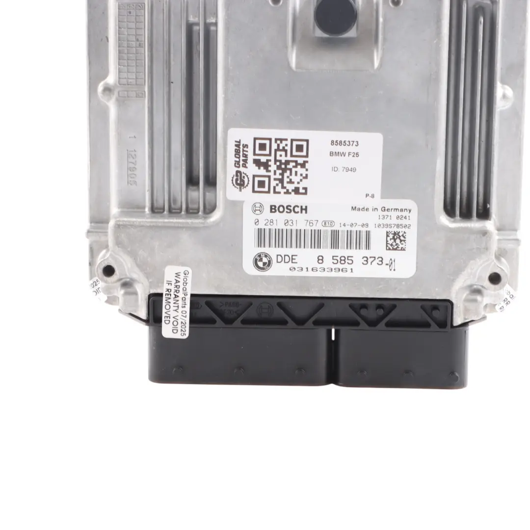 BMW F25 28dX N47N 180HP Engine ECU Control Unit DDE Automatic USA Model - SKU 8585373 - Part number 8585373