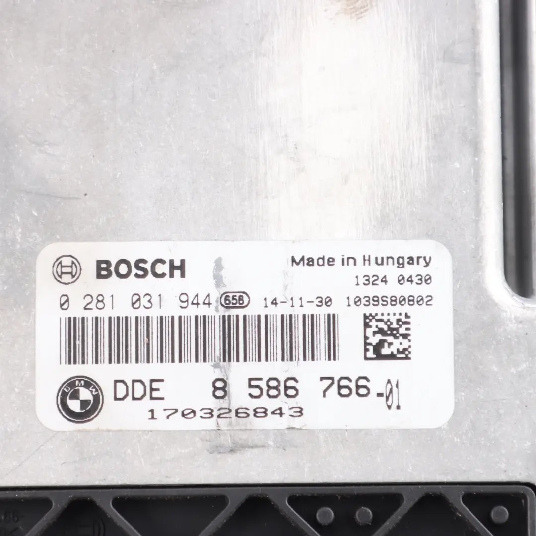 B37 116HP Diesel Engine ECU Kit DDE 8586766 Manual to Mini Cooper D F55 F56 with Part number 8473185 Mini Cooper D F55 F56 B37 116HP Diesel Engine ECU Kit DDE 8586766 Manual - SKU 8586766-3 - Part number 8473185