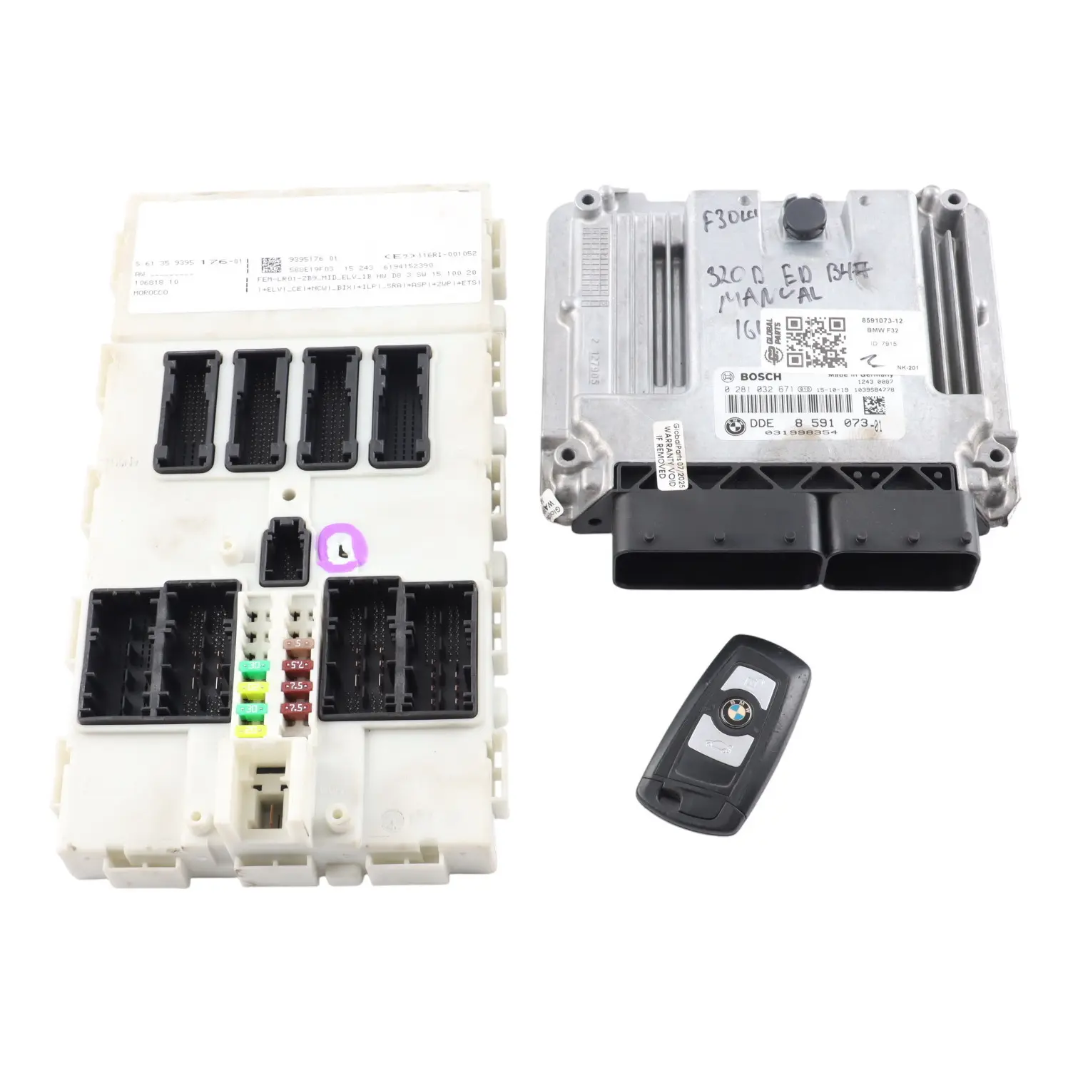 BMW F20 LCI F30 F31 120d 320d B47 Engine ECU Kit DDE 8591073 Manual