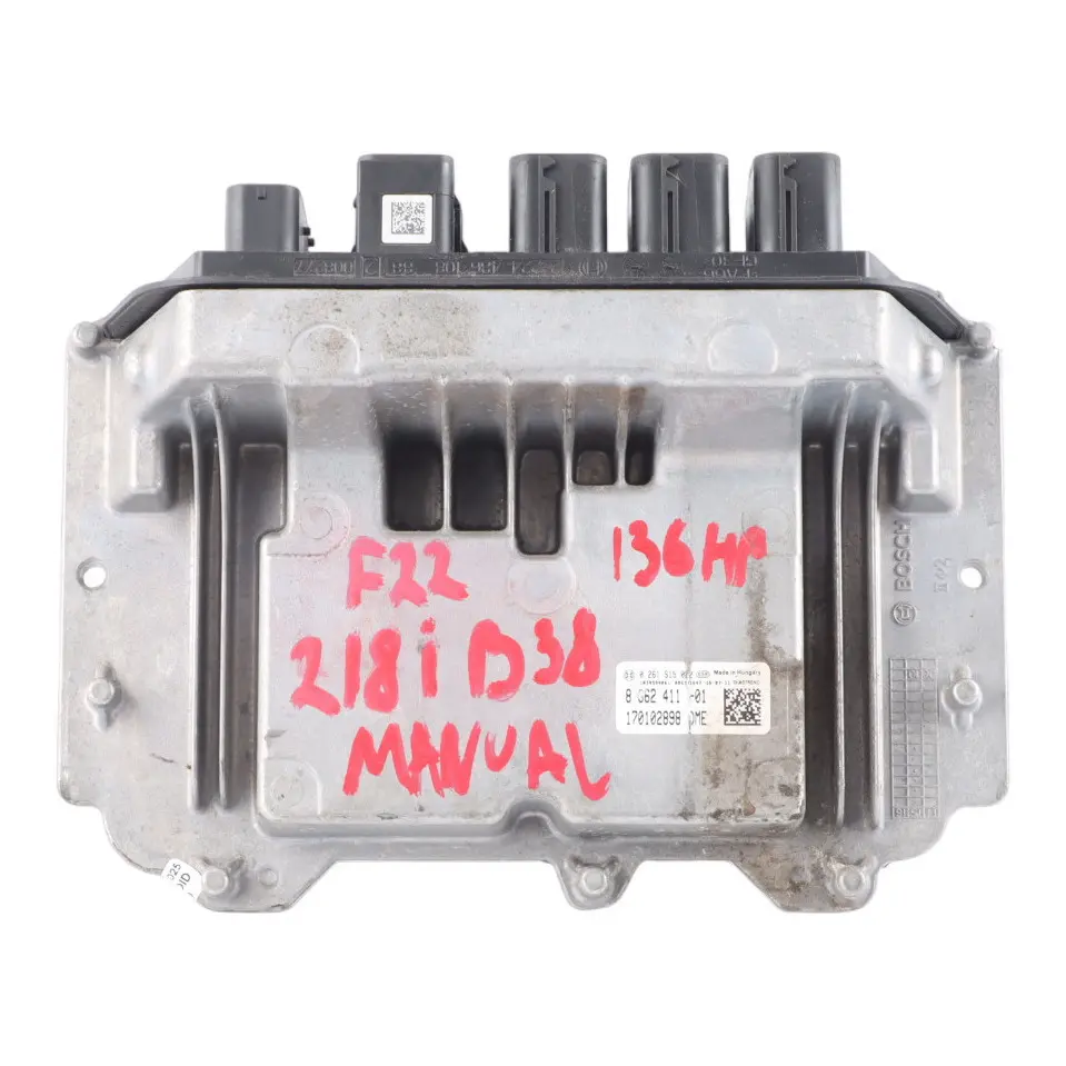 B38 136HP Motore ECU DME 8662411 Manuale per BMW F22 F23 F30 F31 LCI 218I 318I con numero di parte 8486839 BMW F22 F23 F30 F31 LCI 218I 318I B38 136HP Motore ECU DME 8662411 Manuale - SKU 8662411-5 - Numero di parte 8486839