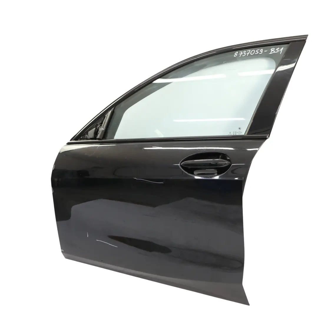 Front Left Door N/S Black Sapphire Metallic - 475 to BMW F40 with Part number 8737059 BMW F40 Front Left Door N/S Black Sapphire Metallic - 475 - SKU 8737059-BS1 - Part number 8737059