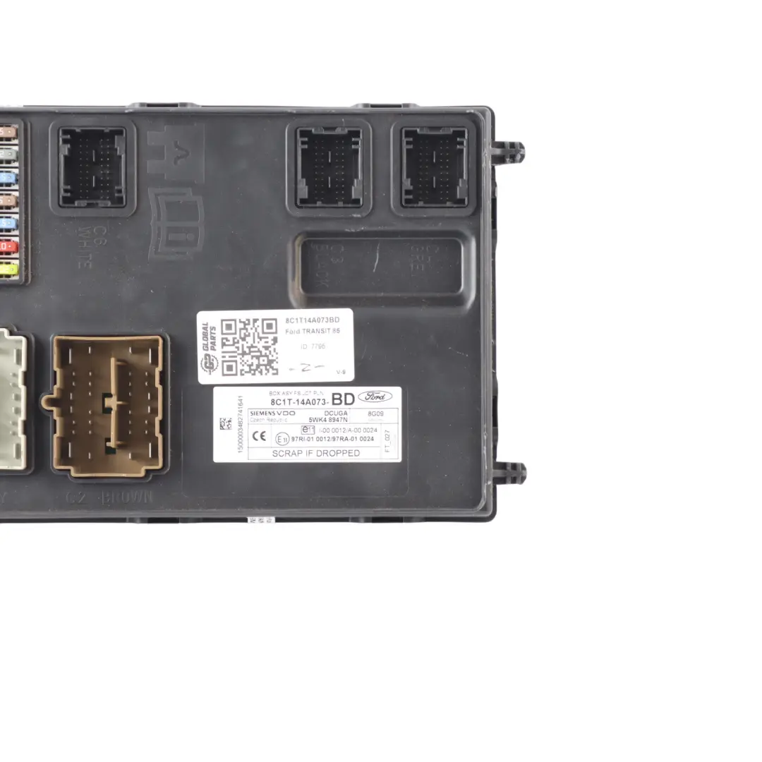 Ford Transit MK7 Fuse Box Body Control Module ECU BCM Unit 8C1T-14A073-BD - SKU 8C1T14A073BD - Part number 8C1T14A073BD