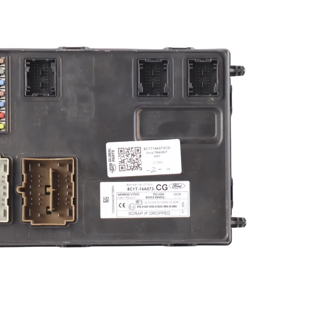 Ford Transit MK7 Skrzynka Bezpieczników Moduł ECU BCM BSI 8C1T-14A073-CG - SKU 8C1T14A073CG - Numer Części 8C1T14A073CG