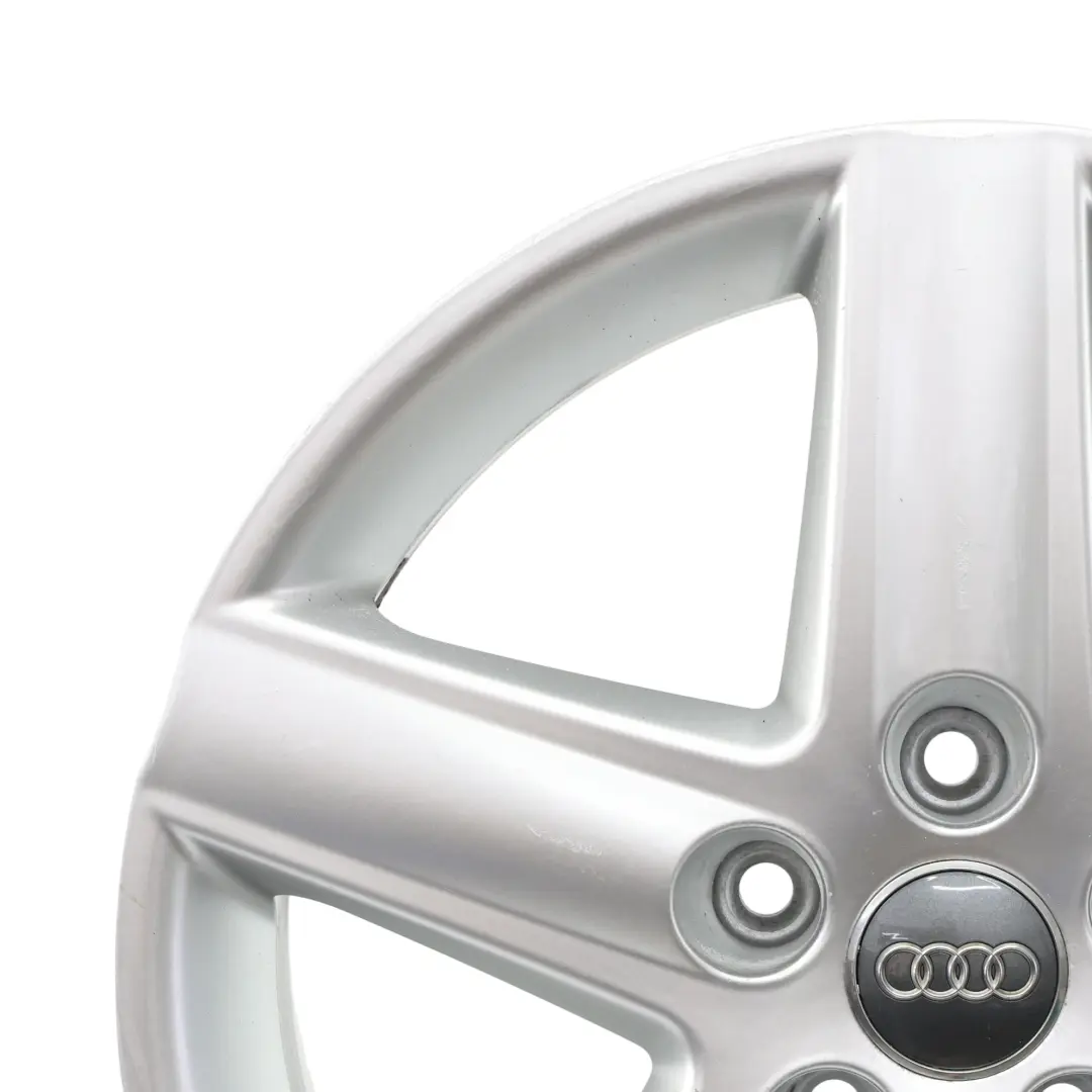Silberne Leicht Metall Felge 17" 6,5J ET:45 Audi A4 B6 B7 - SKU 8E0601025E-1 - Teilenummer 8E0601025E