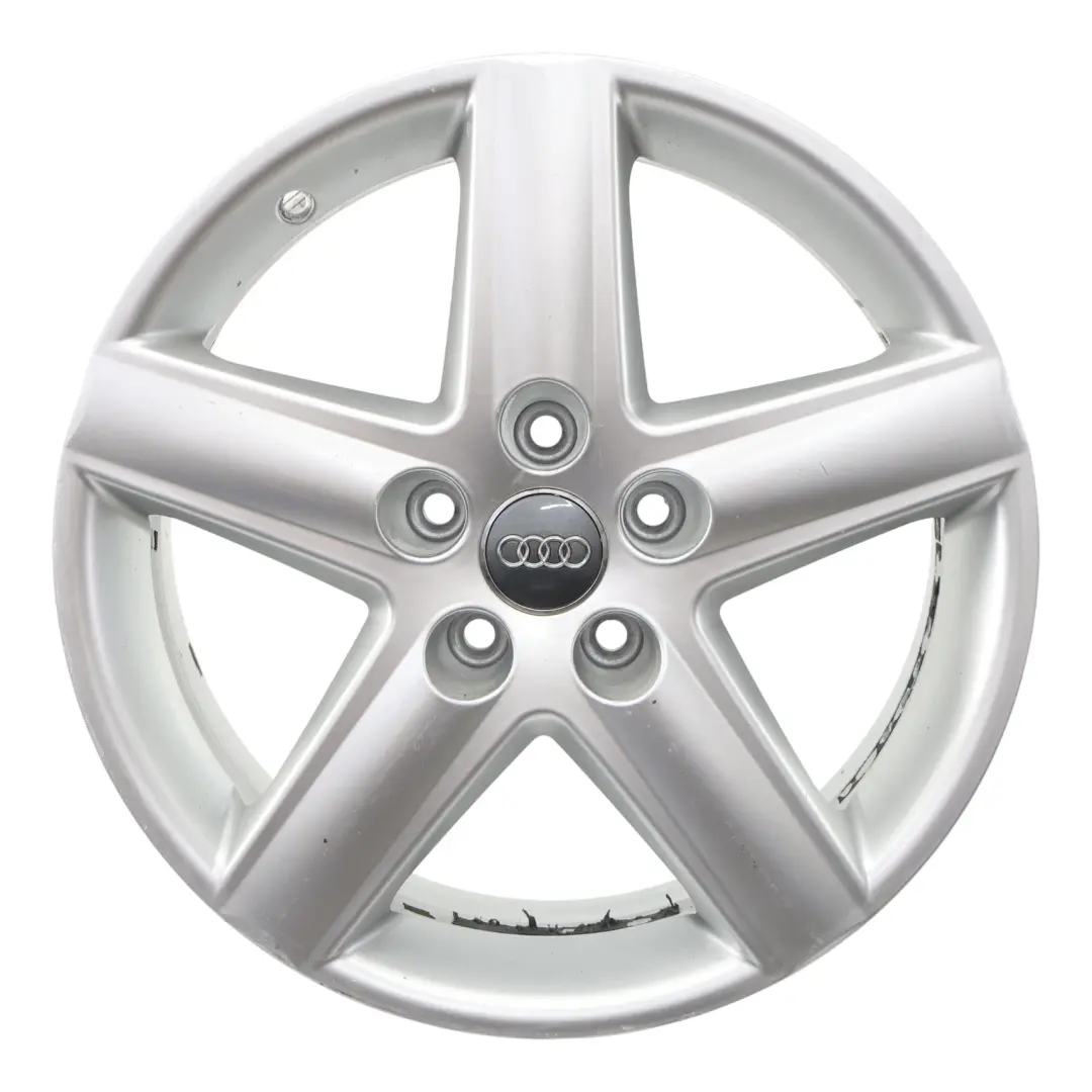 Silberne Leicht Metall Felge 17" 6,5J ET:45 für Audi A4 B6 B7 mit Teilenummer 8E0601025E Audi A4 B6 B7 Silberne Leicht Metall Felge 17" 6,5J ET:45 - SKU 8E0601025E-2 - Teilenummer 8E0601025E