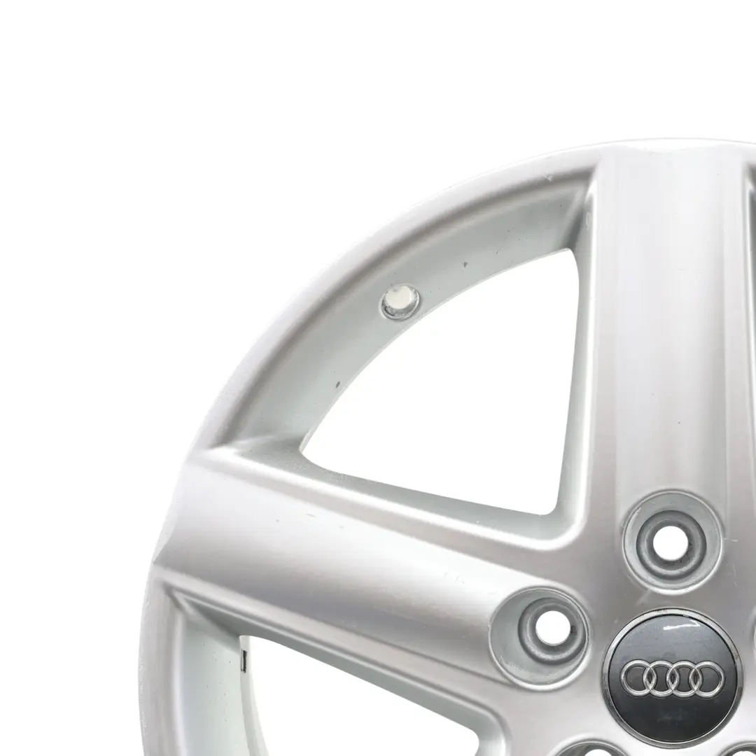 Silberne Leicht Metall Felge 17" 6,5J ET:45 Audi A4 B6 B7 - SKU 8E0601025E-2 - Teilenummer 8E0601025E
