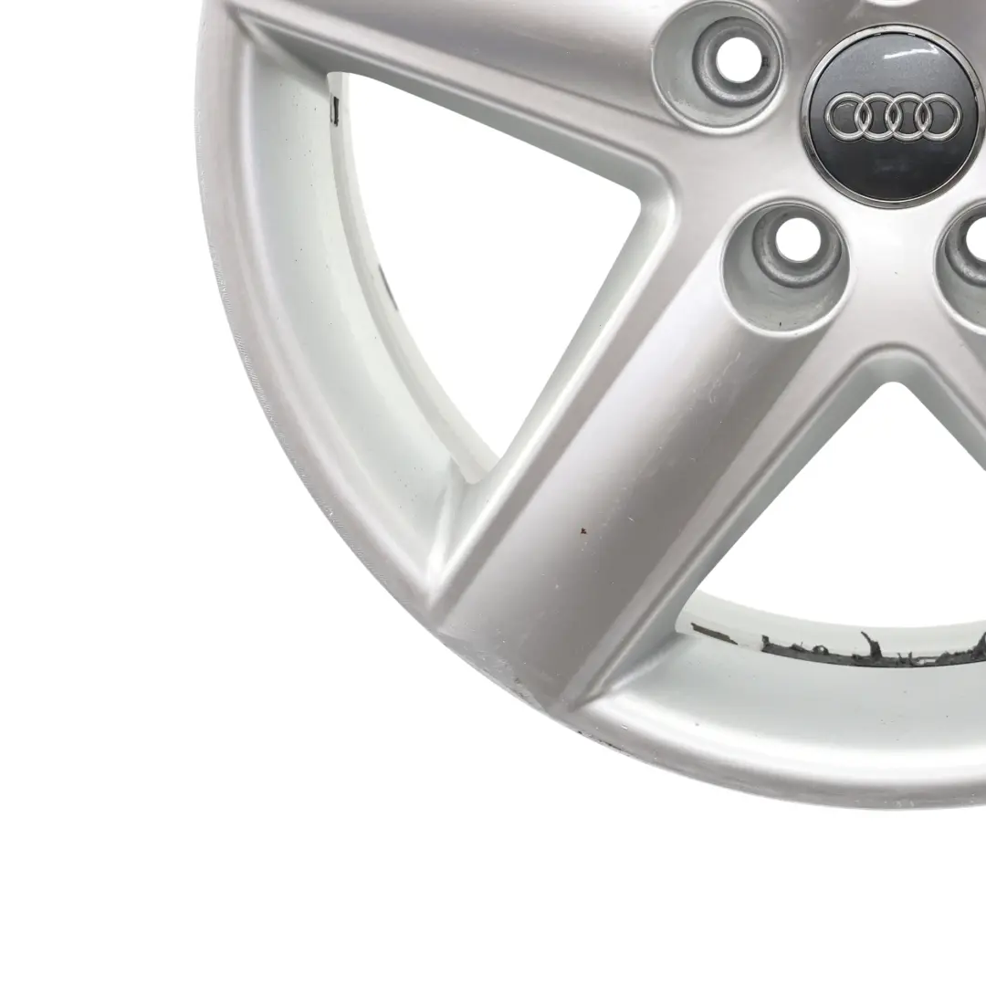 Silberne Leicht Metall Felge 17" 6,5J ET:45 Audi A4 B6 B7 - SKU 8E0601025E-2 - Teilenummer 8E0601025E