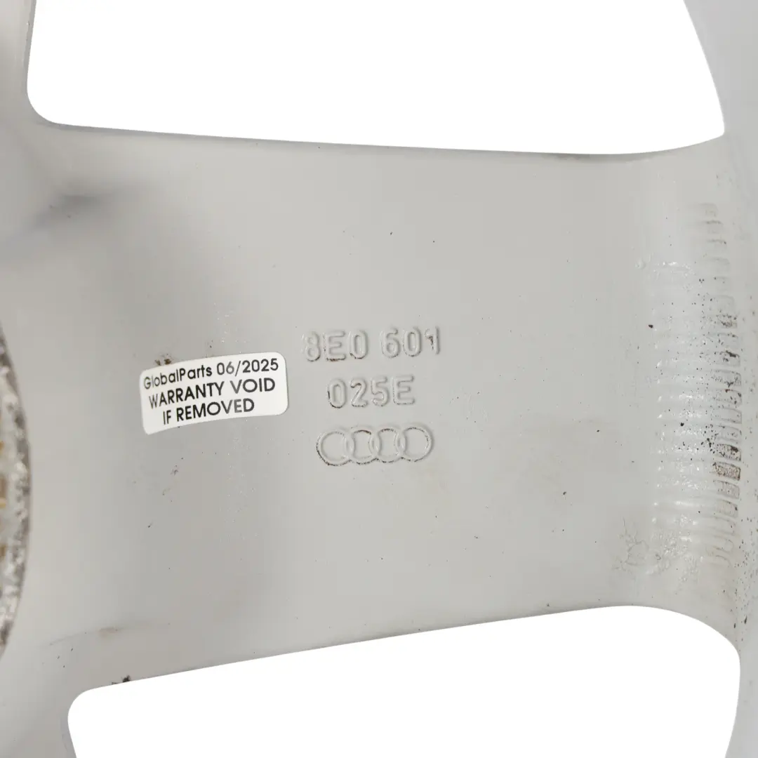 Alloy Rim 17" 6,5J ET:45 to Audi A4 B6 B7 Silver Wheel with Part number 8E0601025E Audi A4 B6 B7 Silver Wheel Alloy Rim 17" 6,5J ET:45 - SKU 8E0601025E-4 - Part number 8E0601025E