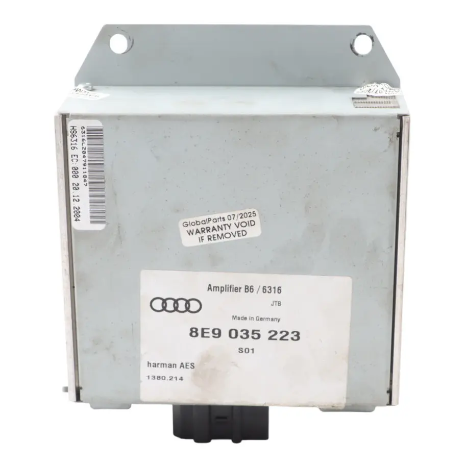 Audio Radio Aerial Amplifier Control Unit Harman Becker to Audi A4 B7 with Part number 8E9035223 Audi A4 B7 Audio Radio Aerial Amplifier Control Unit Harman Becker - SKU 8E9035223 - Part number 8E9035223