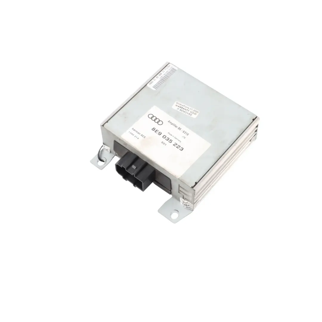 Audio Radio Aerial Amplifier Control Unit Harman Becker to Audi A4 B7 with Part number 8E9035223 Audi A4 B7 Audio Radio Aerial Amplifier Control Unit Harman Becker - SKU 8E9035223 - Part number 8E9035223