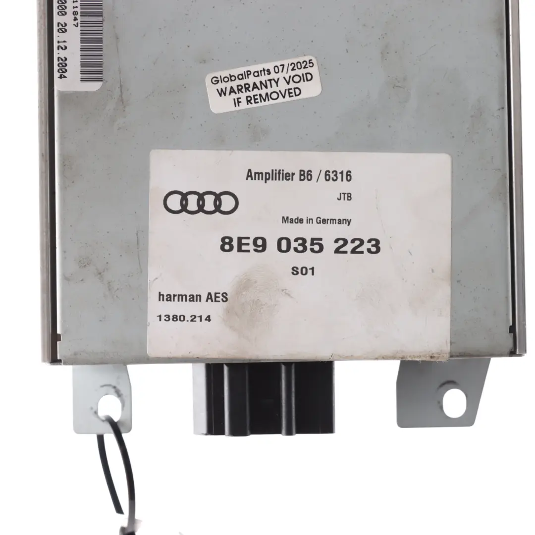 Audi A4 B7 Audio Radio Aerial Amplifier Control Unit Harman Becker - SKU 8E9035223 - Part number 8E9035223