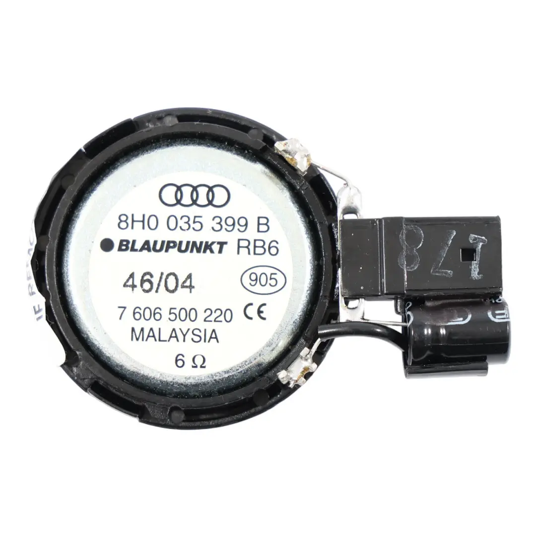 Puerta Altavoz Delantero Izquierdo Tweeter Blaupunkt para Audi A3 8P A4 B7 con número de pieza 8H0035399B Audi A3 8P A4 B7 Puerta Altavoz Delantero Izquierdo Tweeter Blaupunkt - SKU 8H0035399B - Número de pieza 8H0035399B