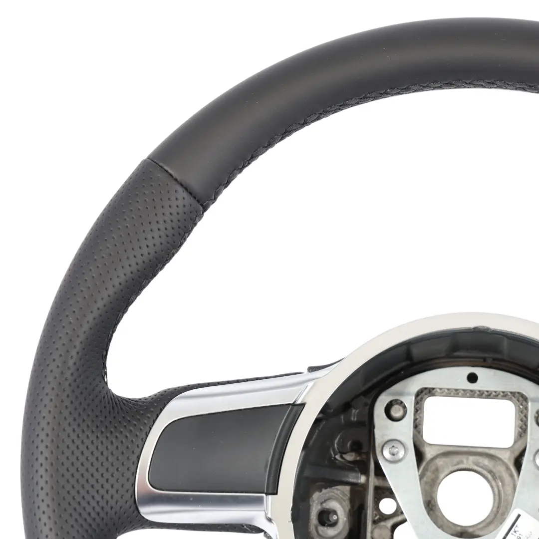 Audi TT 8J Steering Wheel NEW Black Leather Flat Bottom - SKU 8J0419091-1 - Part number 8J0419091
