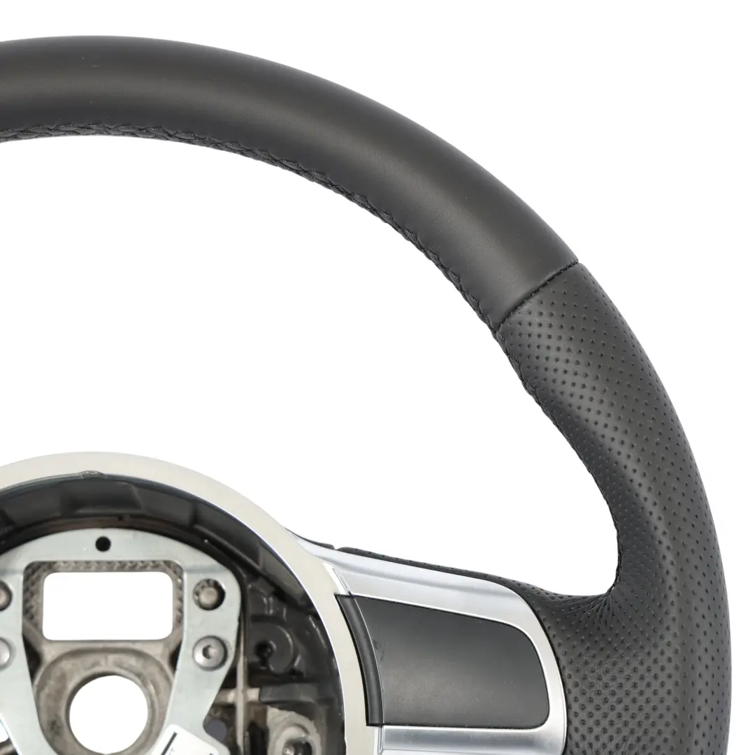 Audi TT 8J Steering Wheel NEW Black Leather Flat Bottom - SKU 8J0419091-1 - Part number 8J0419091
