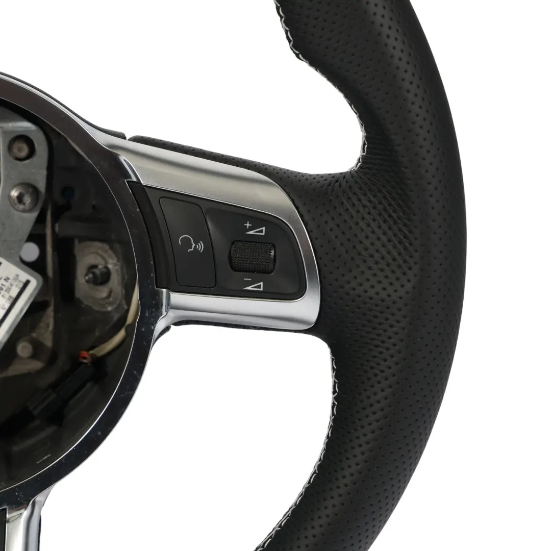 Volant NEUF Cuir Noir Fond Plat Filets Blancs pour Audi TT RS 8J à propos du numéro de pièce 8J0419091N Audi TT RS 8J Volant NEUF Cuir Noir Fond Plat Filets Blancs - SKU 8J0419091N-1 - Numéro de pièce 8J0419091N