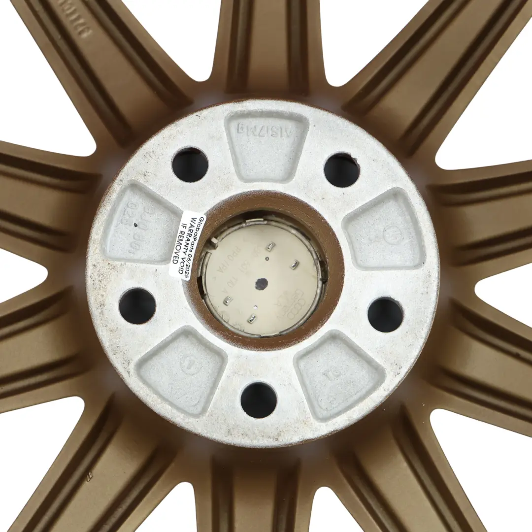 Audi TT 8J Cerchio In Lega 18" 9J ET:52 A 10 Razze Oro - SKU 8J0601025AA-1 - Numero di parte 8J0601025AA