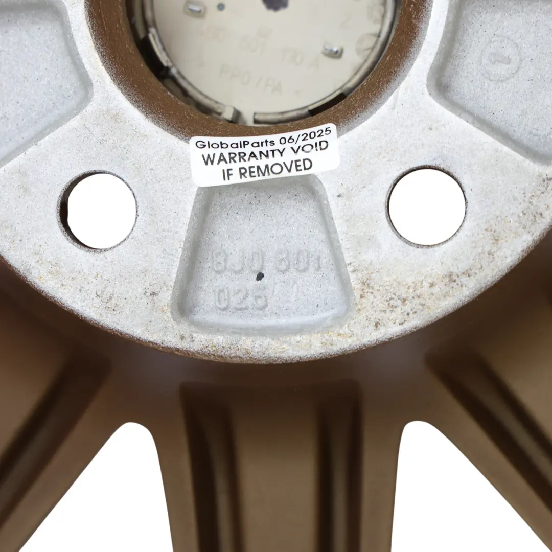 Cerchio In Lega 18" 9J ET:52 A 10 Razze Oro per Audi TT 8J con numero di parte 8J0601025AA Audi TT 8J Cerchio In Lega 18" 9J ET:52 A 10 Razze Oro - SKU 8J0601025AA-1 - Numero di parte 8J0601025AA