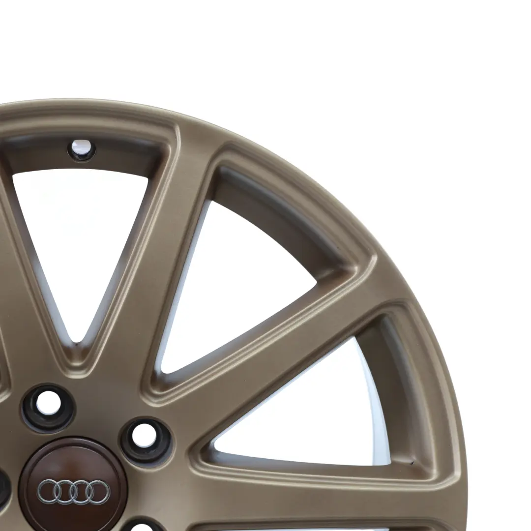 Leicht Metall Felge 18" 9J ET:52 10-Speichen Gold für Audi TT 8J mit Teilenummer 8J0601025AA Audi TT 8J Leicht Metall Felge 18" 9J ET:52 10-Speichen Gold - SKU 8J0601025AA-1 - Teilenummer 8J0601025AA