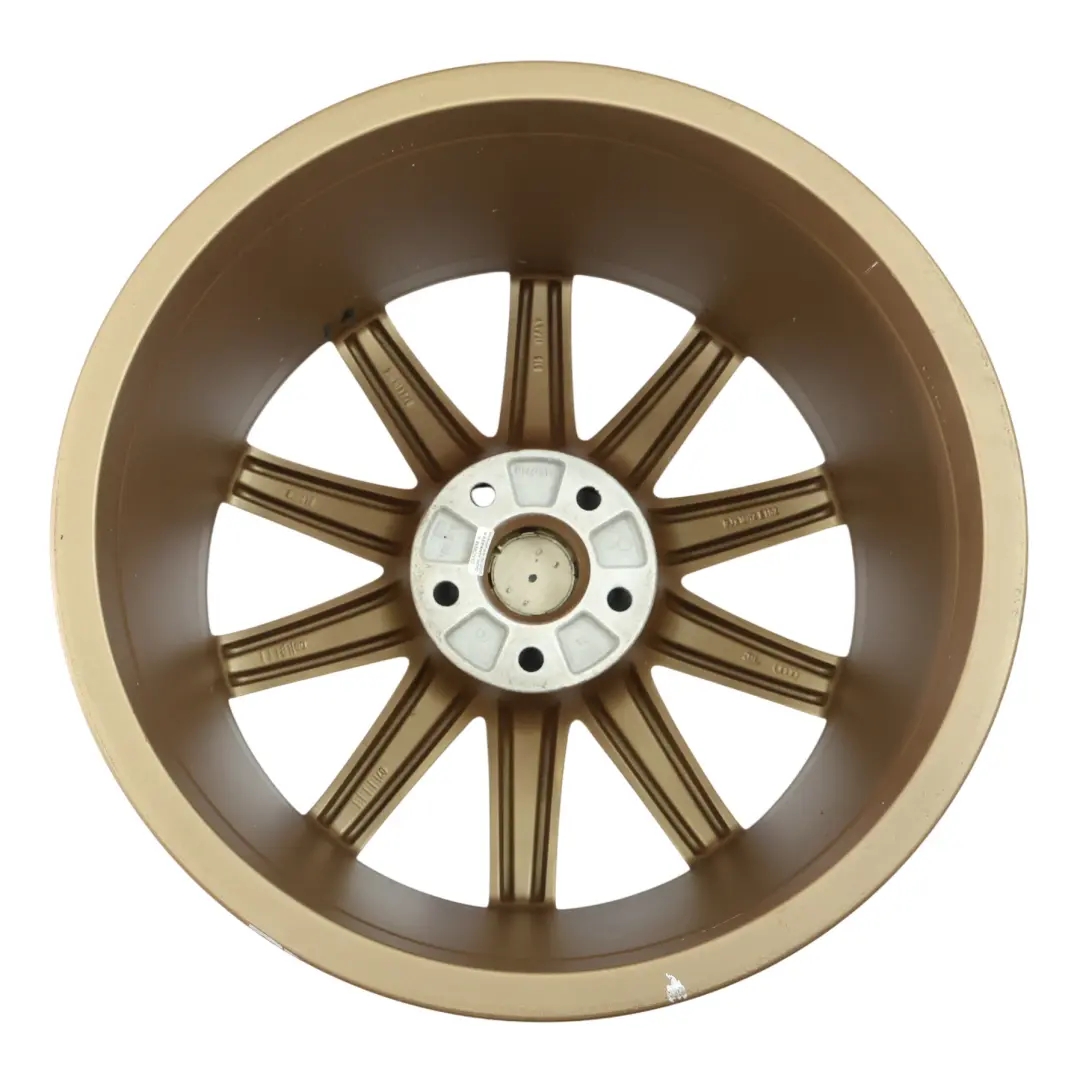 Audi TT 8J Cerchio In Lega 18" 9J ET:52 A 10 Razze Oro - SKU 8J0601025AA-1 - Numero di parte 8J0601025AA