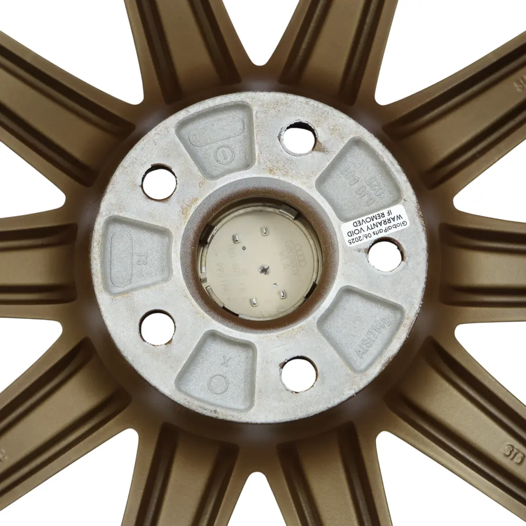 Audi TT 8J Cerchio In Lega 18" 9J ET:52 A 10 Razze Oro - SKU 8J0601025AA-2 - Numero di parte 8J0601025AA