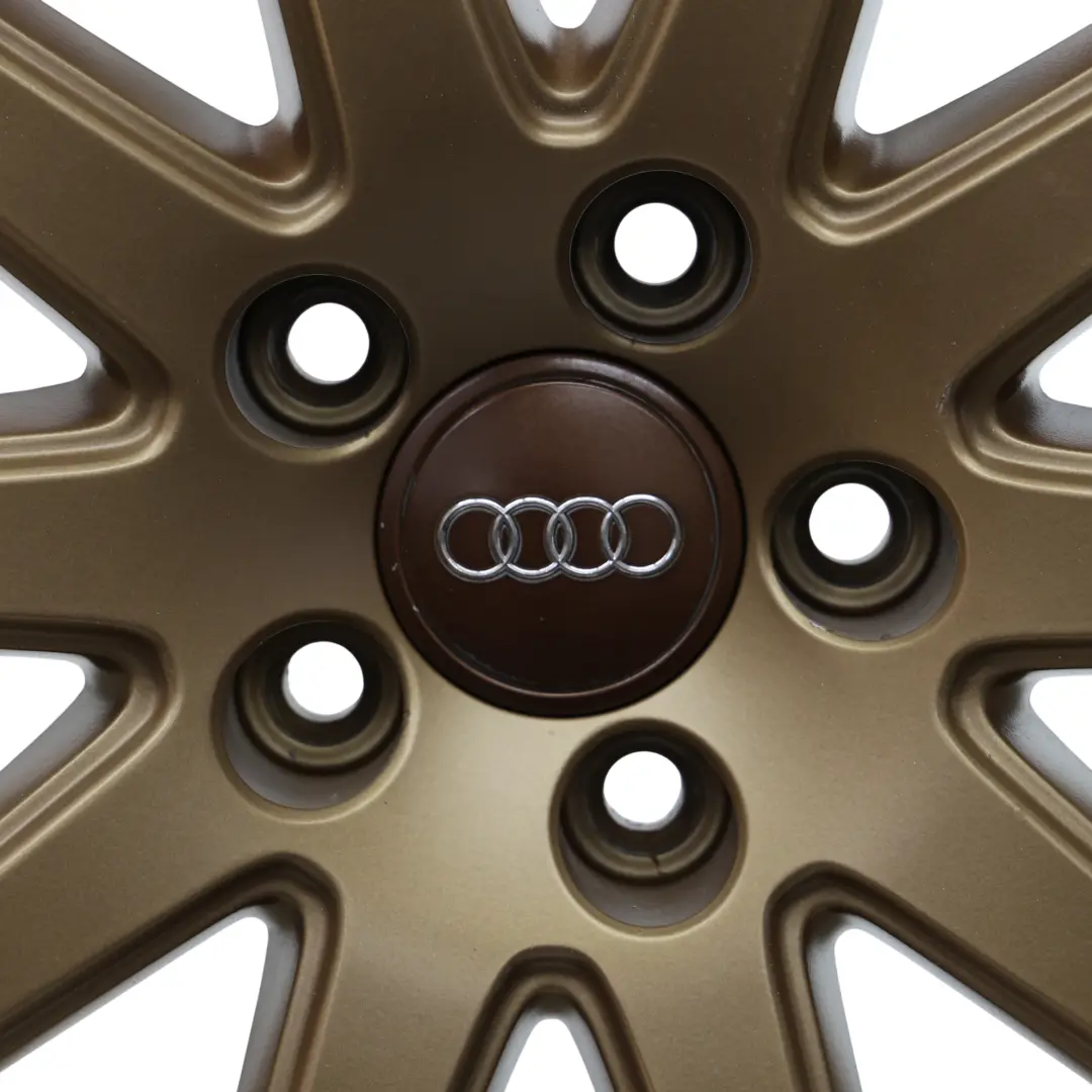 Audi TT 8J Cerchio In Lega 18" 9J ET:52 A 10 Razze Oro - SKU 8J0601025AA-2 - Numero di parte 8J0601025AA
