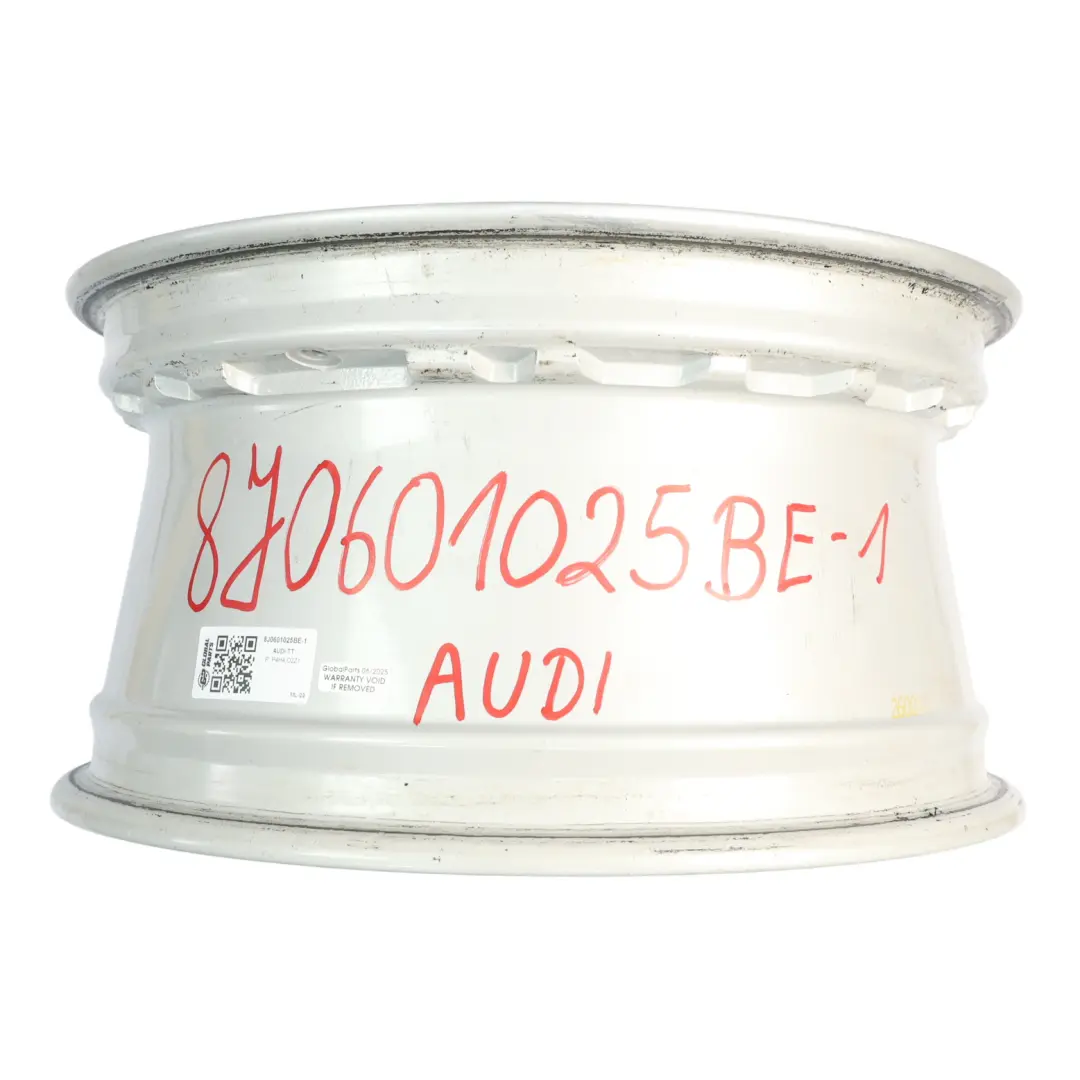 Audi Mk2 TT Silver Alloy Wheel Rim 17" ET:50 8,5J 8J0601025A - SKU 8J0601025BE-1 - Part number 8J0601025BE