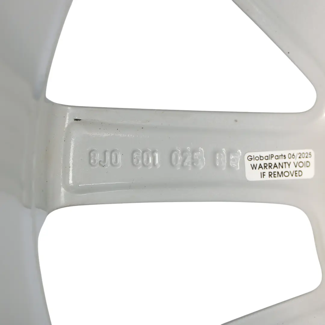 Audi Mk2 TT Silver Alloy Wheel Rim 17" ET:50 8,5J 8J0601025A - SKU 8J0601025BE-1 - Part number 8J0601025BE
