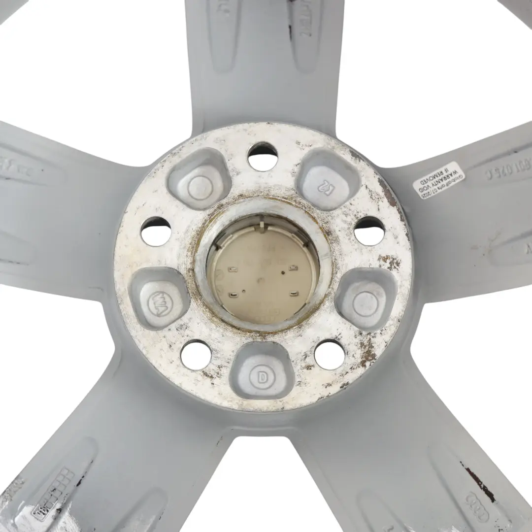 Audi TT Mk2 8J jante alliage argentée 17" ET:47 8J Star Spoke - SKU 8J0601025C-2 - Numéro de pièce 8J0601025C