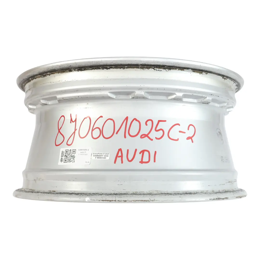  Llanta de aleación plateada Audi TT Mk2 8J 17" ET:47 8J Star Spoke - SKU 8J0601025C-2 - Número de pieza 8J0601025C