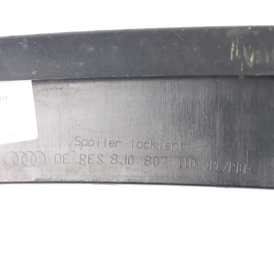 Front Bumper Lower Spoiler Lip to Audi TT 8J with Part number 8J0807110 Audi TT 8J Front Bumper Lower Spoiler Lip - SKU 8J0807110 - Part number 8J0807110