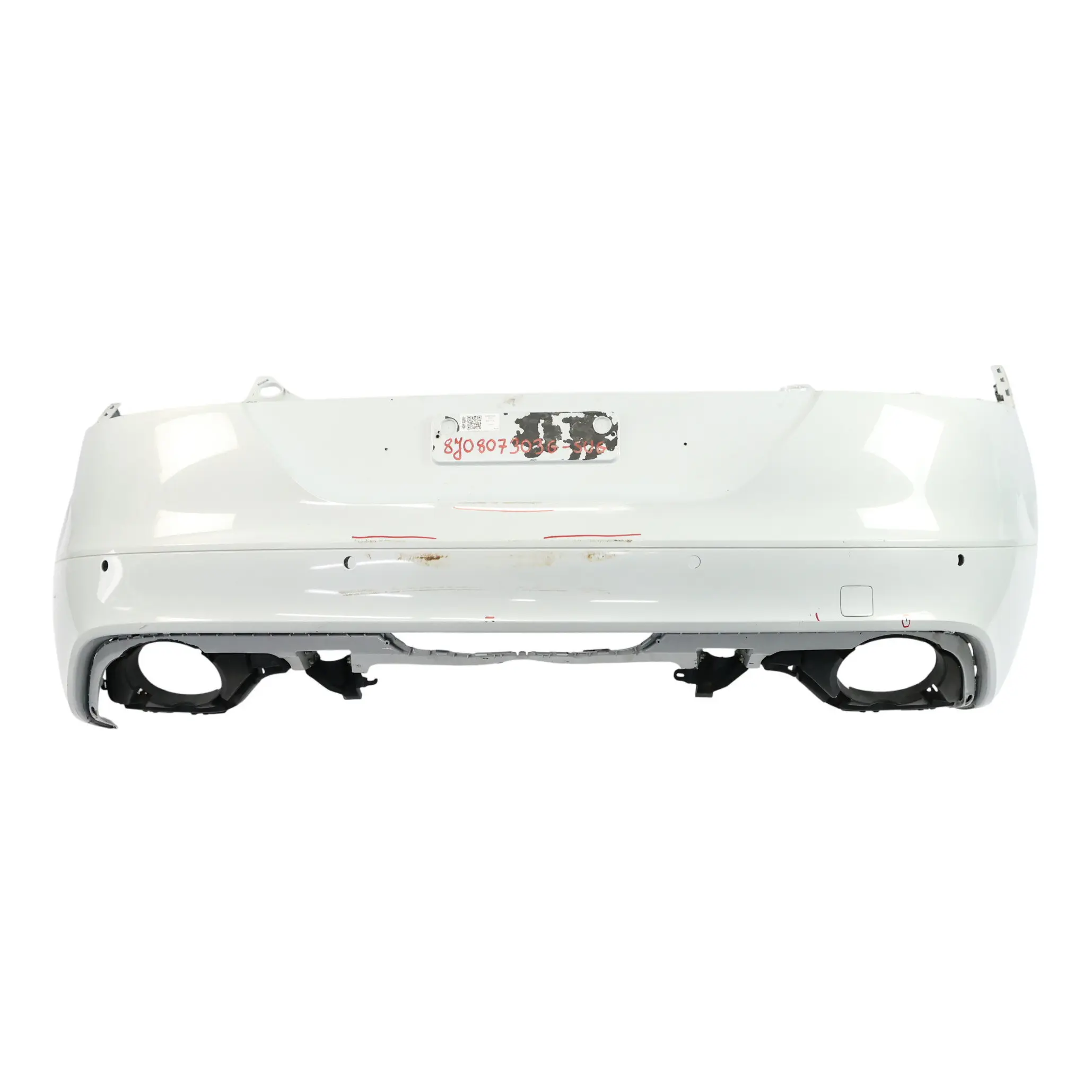 Audi TT 8J Rear Bumper V6 RS Trim Panel Covering Suzuka Grey Metallic - Y7F