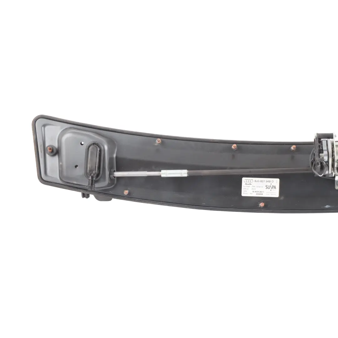 Spoiler Tailgate Trunk Electric Motor Trim Panel to Audi TT 8J Rear with Part number 8J0827948D Audi TT 8J Rear Spoiler Tailgate Trunk Electric Motor Trim Panel - SKU 8J0827948D - Part number 8J0827948D