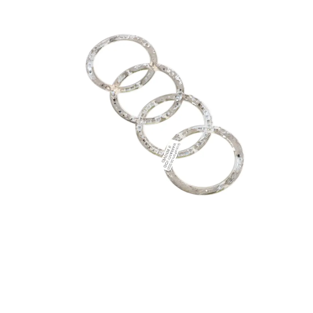 Bumper Logo Emblem Chrome Rings to Audi TT 8J Rear with Part number 8J0853742A Audi TT 8J Rear Bumper Logo Emblem Chrome Rings - SKU 8J0853742A - Part number 8J0853742A