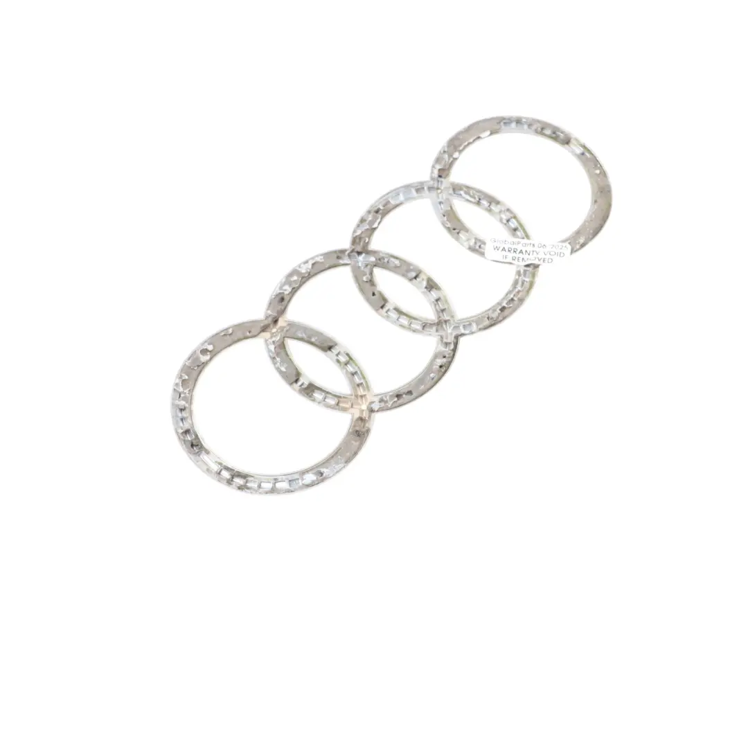 Audi TT 8J Rear Bumper Logo Emblem Chrome Rings - SKU 8J0853742A - Part number 8J0853742A