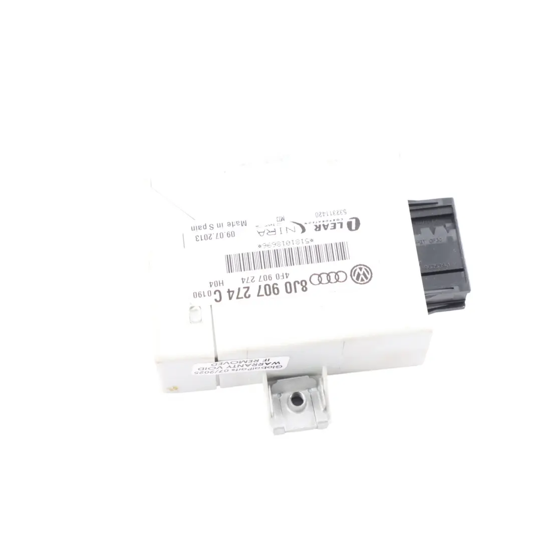 Audi TT 8J Moduł Kontroli Ciśnienia Opon 4F0907274 - SKU 8J0907274C - Numer Części 8J0907274C