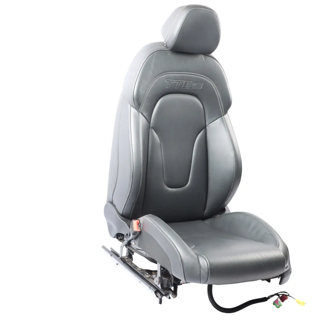 TTRS Mk2 8J Coupe Sport Seat Front Left N/S Heated Leather Silk Nappa Black to Audi with Part number 8J8881805AC Audi TTRS Mk2 8J Coupe Sport Seat Front Left N/S Heated Leather Silk Nappa Black - SKU 8J8881805AC-1 - Part number 8J8881805AC