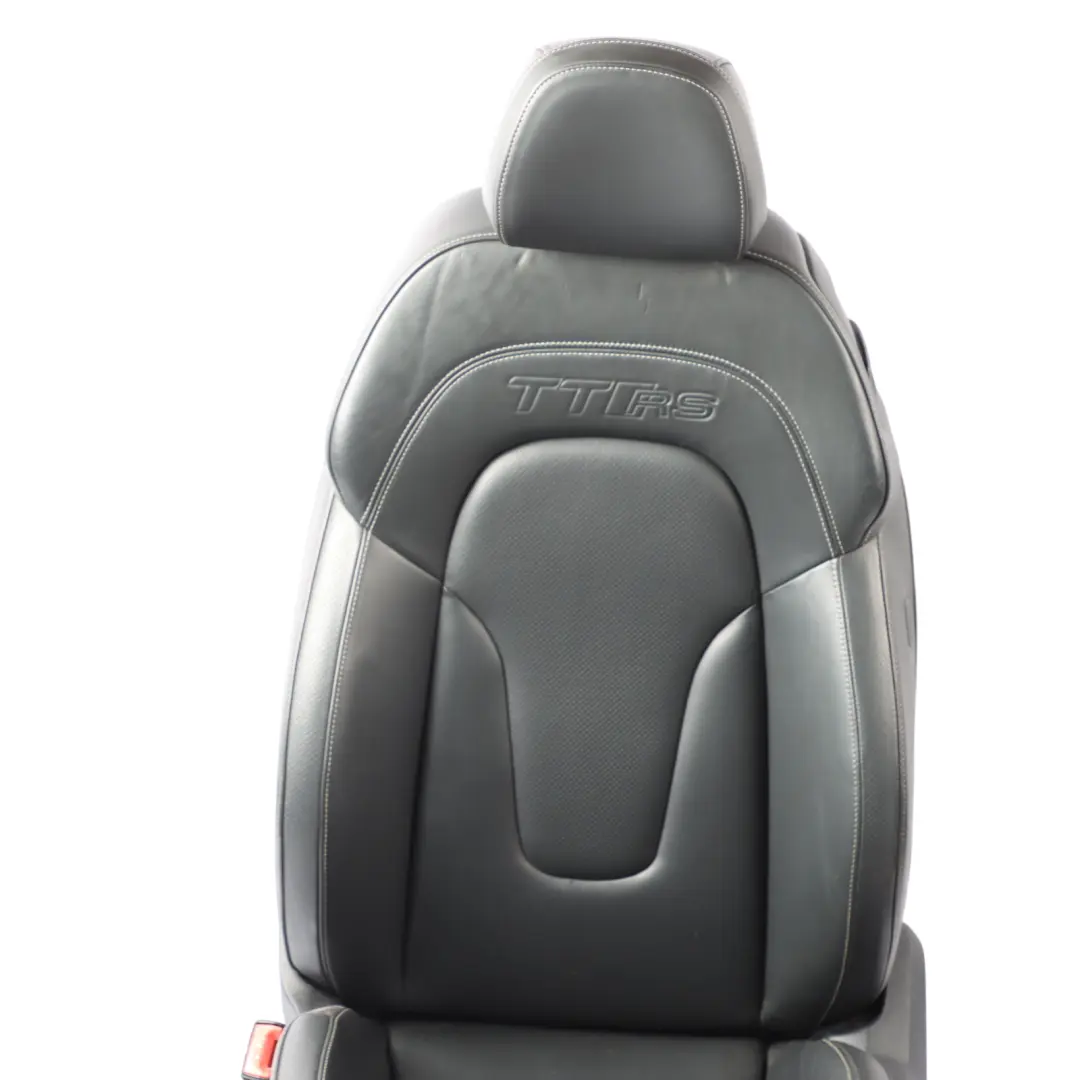 TTRS Mk2 8J Coupe Sport Seat Front Left N/S Heated Leather Silk Nappa Black to Audi with Part number 8J8881805AC Audi TTRS Mk2 8J Coupe Sport Seat Front Left N/S Heated Leather Silk Nappa Black - SKU 8J8881805AC-1 - Part number 8J8881805AC